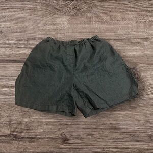 J.Jill Woman Black Linen Pull On Shorts Plus Size 1X